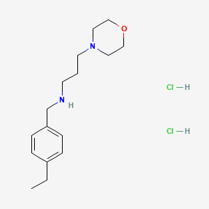 molecular formula C16H28Cl2N2O B5486731 N-(4-ethylbenzyl)-3-(4-morpholinyl)-1-propanamine dihydrochloride 