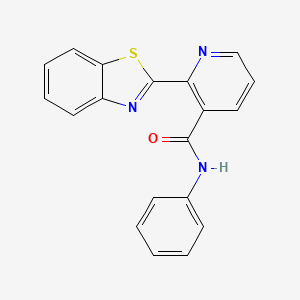 molecular formula C19H13N3OS B5486736 2-(1,3-benzothiazol-2-yl)-N-phenylnicotinamide 