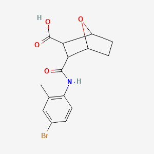 molecular formula C15H16BrNO4 B5486761 3-{[(4-bromo-2-methylphenyl)amino]carbonyl}-7-oxabicyclo[2.2.1]heptane-2-carboxylic acid 