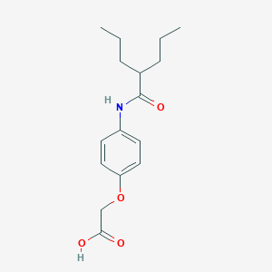 {4-[(2-propylpentanoyl)amino]phenoxy}acetic acid
