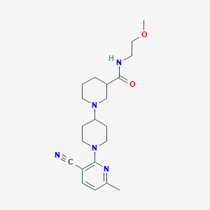 1'-(3-cyano-6-methylpyridin-2-yl)-N-(2-methoxyethyl)-1,4'-bipiperidine-3-carboxamide