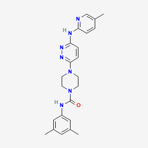 N-(3,5-dimethylphenyl)-4-{6-[(5-methyl-2-pyridinyl)amino]-3-pyridazinyl}-1-piperazinecarboxamide