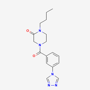 1-butyl-4-[3-(4H-1,2,4-triazol-4-yl)benzoyl]piperazin-2-one
