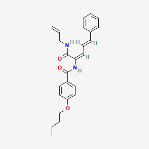 N-{1-[(allylamino)carbonyl]-4-phenyl-1,3-butadien-1-yl}-4-butoxybenzamide