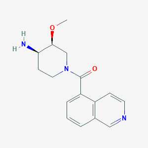 molecular formula C16H19N3O2 B5486969 (3S*,4R*)-1-(isoquinolin-5-ylcarbonyl)-3-methoxypiperidin-4-amine 