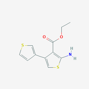 molecular formula C11H11NO2S2 B5486988 ethyl 5-amino-3,3'-bithiophene-4-carboxylate 