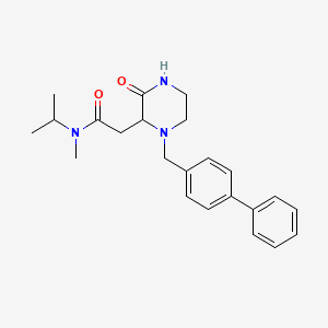 2-[1-(4-biphenylylmethyl)-3-oxo-2-piperazinyl]-N-isopropyl-N-methylacetamide