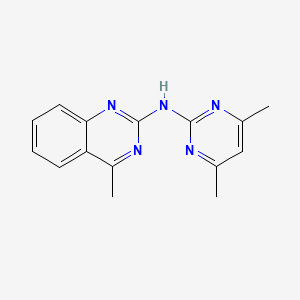 molecular formula C15H15N5 B5487045 N-(4,6-dimethyl-2-pyrimidinyl)-4-methyl-2-quinazolinamine 