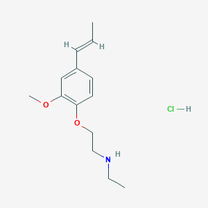 molecular formula C14H22ClNO2 B5487070 N-ethyl-2-[2-methoxy-4-(1-propen-1-yl)phenoxy]ethanamine hydrochloride 
