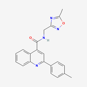 N-[(5-methyl-1,2,4-oxadiazol-3-yl)methyl]-2-(4-methylphenyl)-4-quinolinecarboxamide