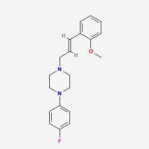 1-(4-fluorophenyl)-4-[3-(2-methoxyphenyl)-2-propen-1-yl]piperazine