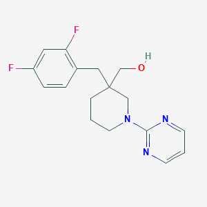 [3-(2,4-difluorobenzyl)-1-pyrimidin-2-ylpiperidin-3-yl]methanol