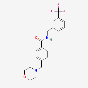 4-(4-morpholinylmethyl)-N-[3-(trifluoromethyl)benzyl]benzamide