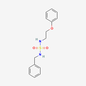 molecular formula C15H18N2O3S B5487144 N-benzyl-N'-(2-phenoxyethyl)sulfamide 
