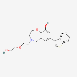 7-(1-benzothien-3-yl)-4-[2-(2-hydroxyethoxy)ethyl]-2,3,4,5-tetrahydro-1,4-benzoxazepin-9-ol