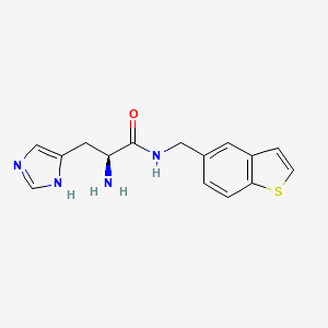 molecular formula C15H16N4OS B5487162 N-(1-benzothien-5-ylmethyl)-L-histidinamide dihydrochloride 