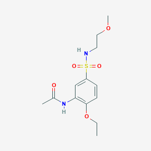 N-(2-ethoxy-5-{[(2-methoxyethyl)amino]sulfonyl}phenyl)acetamide