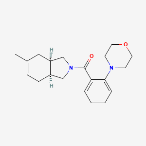 molecular formula C20H26N2O2 B5487186 (3aR*,7aS*)-5-methyl-2-[2-(4-morpholinyl)benzoyl]-2,3,3a,4,7,7a-hexahydro-1H-isoindole 