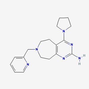 7-(pyridin-2-ylmethyl)-4-pyrrolidin-1-yl-6,7,8,9-tetrahydro-5H-pyrimido[4,5-d]azepin-2-amine