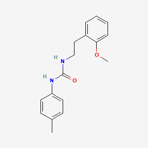molecular formula C17H20N2O2 B5487198 N-[2-(2-methoxyphenyl)ethyl]-N'-(4-methylphenyl)urea 