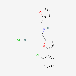 {[5-(2-chlorophenyl)-2-furyl]methyl}(2-furylmethyl)amine hydrochloride