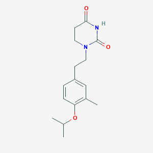 molecular formula C16H22N2O3 B5487265 1-[2-(4-isopropoxy-3-methylphenyl)ethyl]dihydro-2,4(1H,3H)-pyrimidinedione 