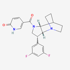 5-{[(3R*,3aR*,7aR*)-3-(3,5-difluorophenyl)hexahydro-4,7-ethanopyrrolo[3,2-b]pyridin-1(2H)-yl]carbonyl}pyridin-2(1H)-one