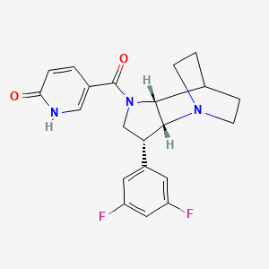 5-[(2R,3R,6R)-3-(3,5-difluorophenyl)-1,5-diazatricyclo[5.2.2.02,6]undecane-5-carbonyl]-1H-pyridin-2-one