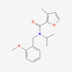 molecular formula C17H21NO3 B5487418 N-isopropyl-N-(2-methoxybenzyl)-3-methyl-2-furamide 