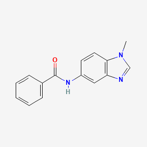 molecular formula C15H13N3O B5487444 N-(1-methyl-1H-benzimidazol-5-yl)benzamide 