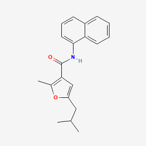 5-isobutyl-2-methyl-N-1-naphthyl-3-furamide