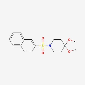 molecular formula C17H19NO4S B5487482 8-(2-naphthylsulfonyl)-1,4-dioxa-8-azaspiro[4.5]decane 