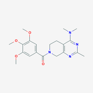 molecular formula C20H26N4O4 B5487541 N,N,2-trimethyl-7-(3,4,5-trimethoxybenzoyl)-5,6,7,8-tetrahydropyrido[3,4-d]pyrimidin-4-amine 
