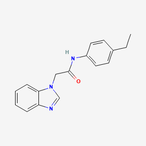 molecular formula C17H17N3O B5487643 2-(1H-benzimidazol-1-yl)-N-(4-ethylphenyl)acetamide 