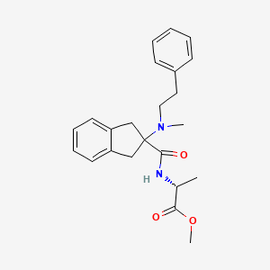 methyl N-({2-[methyl(2-phenylethyl)amino]-2,3-dihydro-1H-inden-2-yl}carbonyl)-D-alaninate