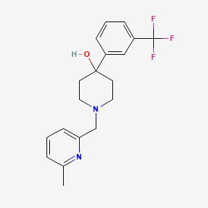 1-[(6-methyl-2-pyridinyl)methyl]-4-[3-(trifluoromethyl)phenyl]-4-piperidinol