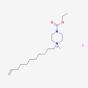 molecular formula C19H37IN2O2 B054879 4-Carboxy-1-methyl-1-(10-undecenyl)piperazinium iodide ethyl ester CAS No. 111560-48-6