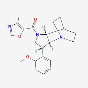 (3R*,3aR*,7aR*)-3-(2-methoxyphenyl)-1-[(4-methyl-1,3-oxazol-5-yl)carbonyl]octahydro-4,7-ethanopyrrolo[3,2-b]pyridine