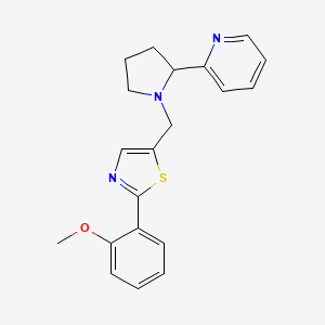 2-(1-{[2-(2-methoxyphenyl)-1,3-thiazol-5-yl]methyl}-2-pyrrolidinyl)pyridine