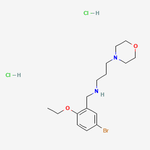 molecular formula C16H27BrCl2N2O2 B5487969 N-(5-bromo-2-ethoxybenzyl)-3-(4-morpholinyl)-1-propanamine dihydrochloride 