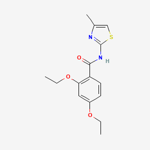 2,4-diethoxy-N-(4-methyl-1,3-thiazol-2-yl)benzamide