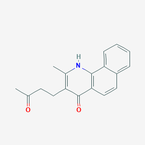 molecular formula C18H17NO2 B5488017 4-(4-hydroxy-2-methylbenzo[h]quinolin-3-yl)-2-butanone 