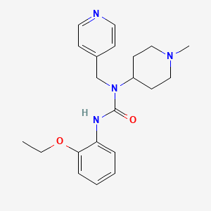 molecular formula C21H28N4O2 B5488035 N'-(2-ethoxyphenyl)-N-(1-methyl-4-piperidinyl)-N-(4-pyridinylmethyl)urea 