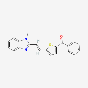 {5-[2-(1-methyl-1H-benzimidazol-2-yl)vinyl]-2-thienyl}(phenyl)methanone