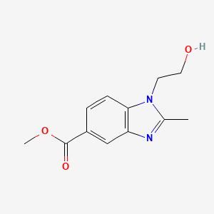 molecular formula C12H14N2O3 B5488089 methyl 1-(2-hydroxyethyl)-2-methyl-1H-benzimidazole-5-carboxylate 