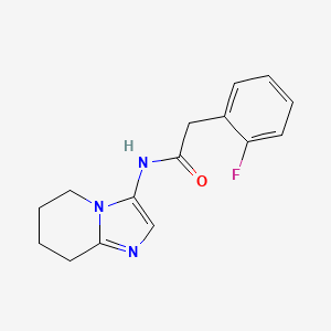 molecular formula C15H16FN3O B5488151 2-(2-fluorophenyl)-N-(5,6,7,8-tetrahydroimidazo[1,2-a]pyridin-3-yl)acetamide 
