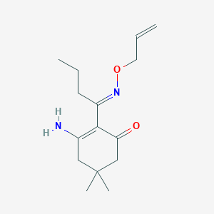 molecular formula C15H24N2O2 B5488153 2-[N-(allyloxy)butanimidoyl]-3-amino-5,5-dimethyl-2-cyclohexen-1-one 