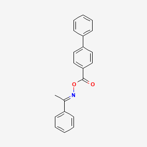molecular formula C21H17NO2 B5488188 1-phenylethanone O-(4-biphenylylcarbonyl)oxime 