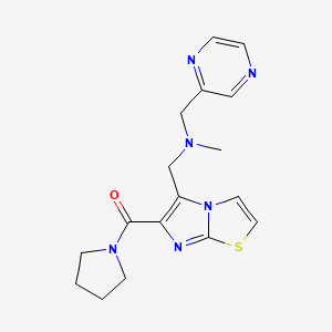 N-methyl-1-pyrazin-2-yl-N-{[6-(pyrrolidin-1-ylcarbonyl)imidazo[2,1-b][1,3]thiazol-5-yl]methyl}methanamine