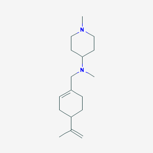 N-[(4-isopropenyl-1-cyclohexen-1-yl)methyl]-N,1-dimethyl-4-piperidinamine